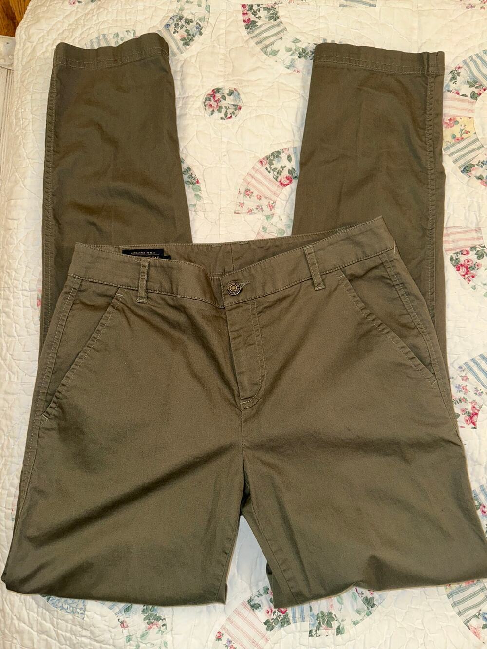 PENDLETON CLASSIC OLIVE KHAKIS CHINOS COTTON PANTS 4
